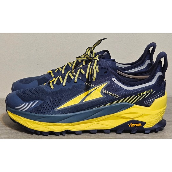 Altra Olympus 5 Men's Running Shoes Blue Yellow AL0A7R6P4451 Size 10.5 - Picture 4 of 10